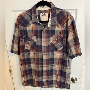 Vans button down collared short sleeve shirt size XXL